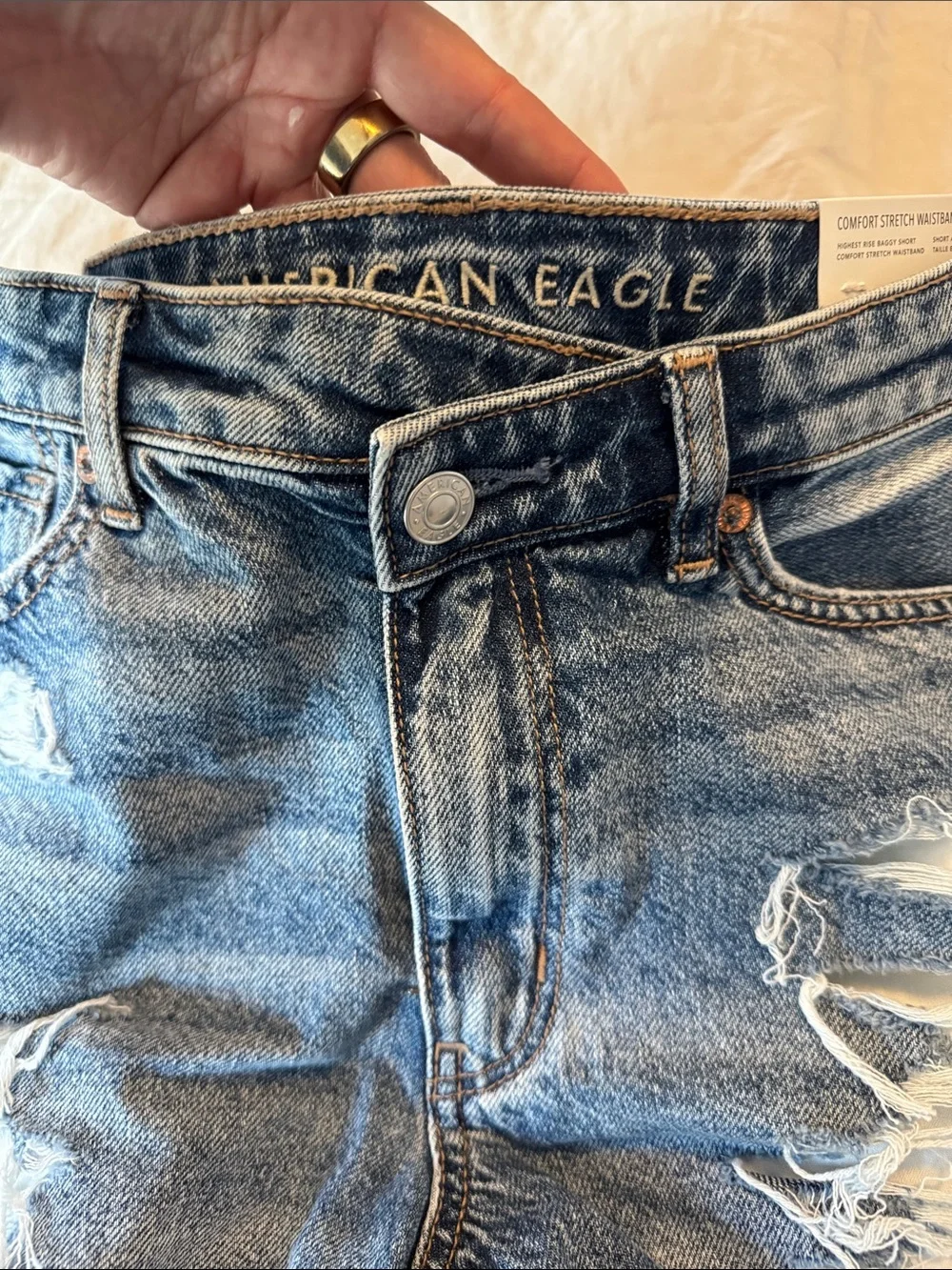 NWT American Eagle Outfitters Highest Rise Baggy Short Size 8